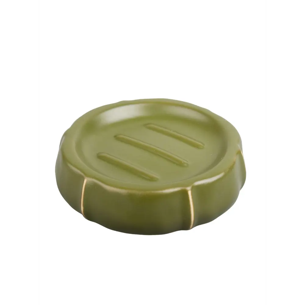 Мыльница Zenfort Агава — керамический аксессуар для ванной в зеленом цвете 89379232 STLM-1386574