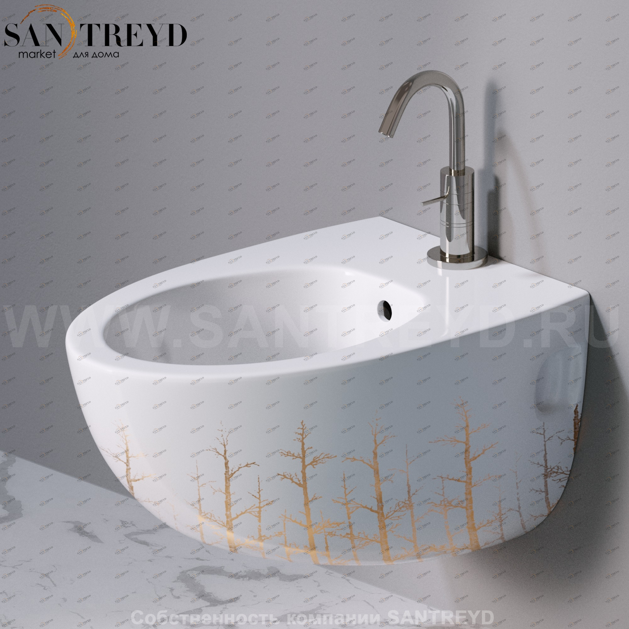 S512405G Биде подвесное OVAL A. e T. Italia AeT ITALIA