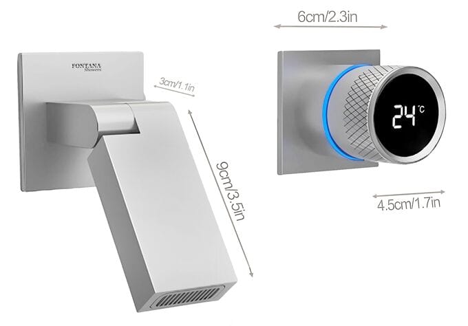 Настенный смеситель для раковины с 2 отверстиями Fontana Showers синий Синий ARCH-00139938 - Вид №9