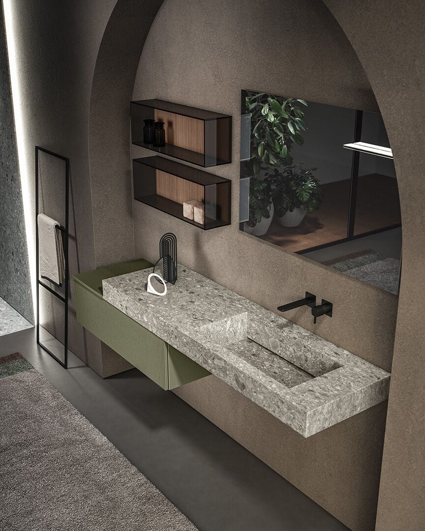 Подвесной туалетный столик с зеркалом BMT Dfly ARCH-00088270 - Вид №2