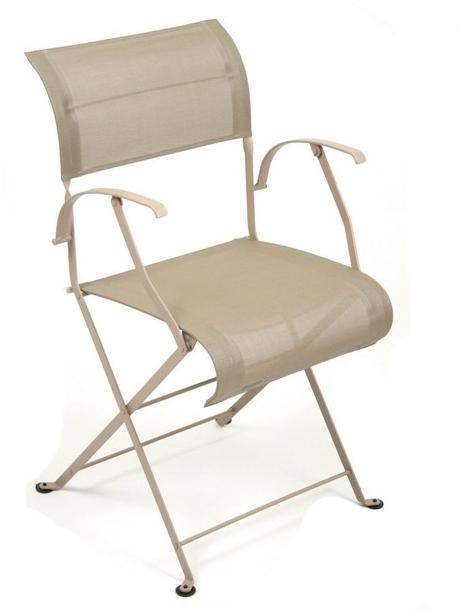 Fermob Складной брезентовый садовый стул с подлокотниками Dune sun-id-1410671 - Вид №3