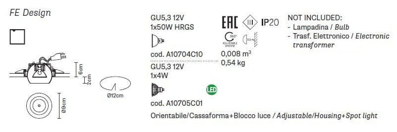 Регулируемый потолочный прожектор Fabbian Tools ARCH-00001729 - Вид №5