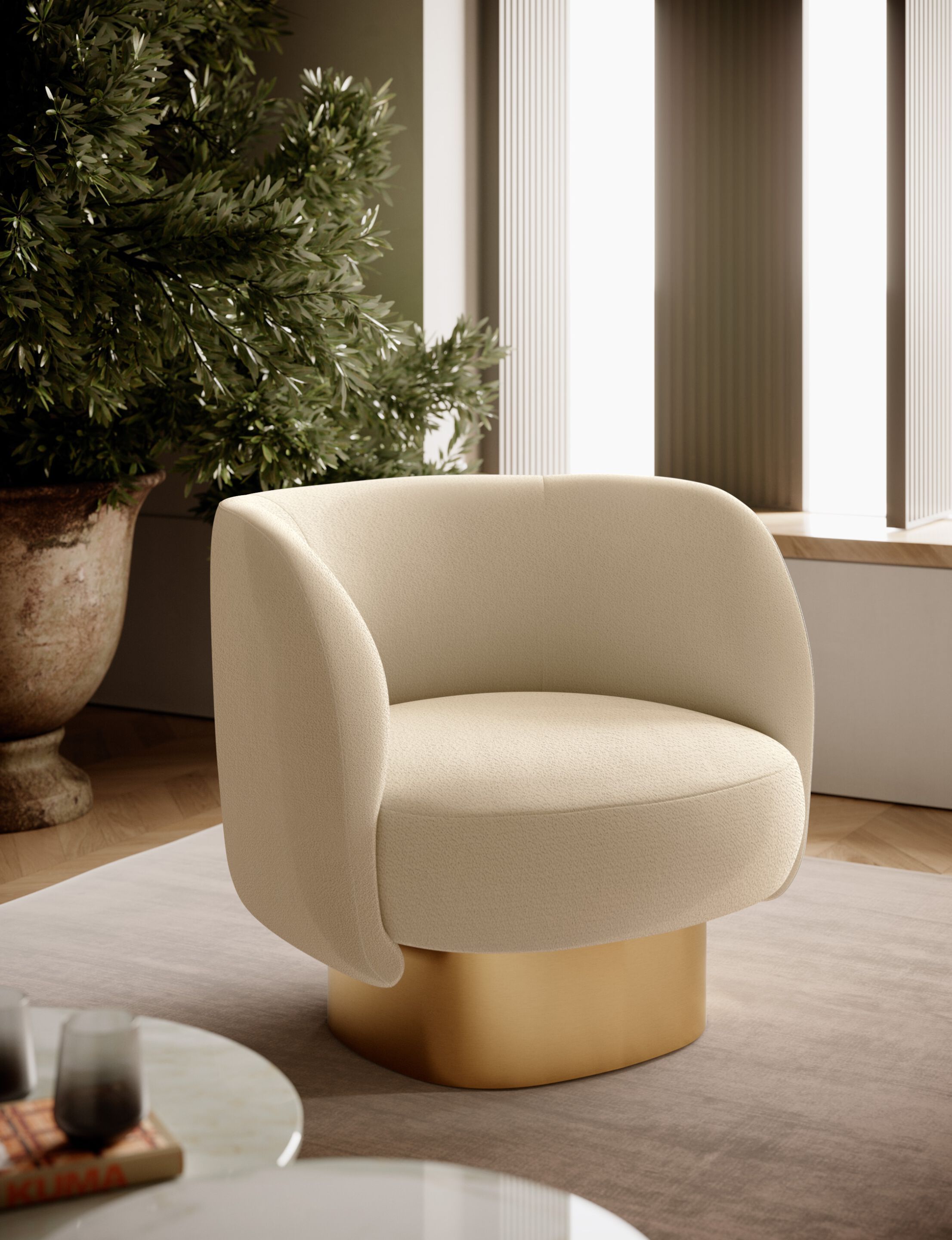 Ткань поворотный стул Bontempi Casa DORIS ARCH-00109217 - Вид №1