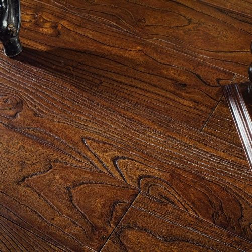 Массивная доска Parketoff Экзотика Ильм Дракон Вяз (Ильм) с брашью (Текстурированная) 910х122 мм 2600300431