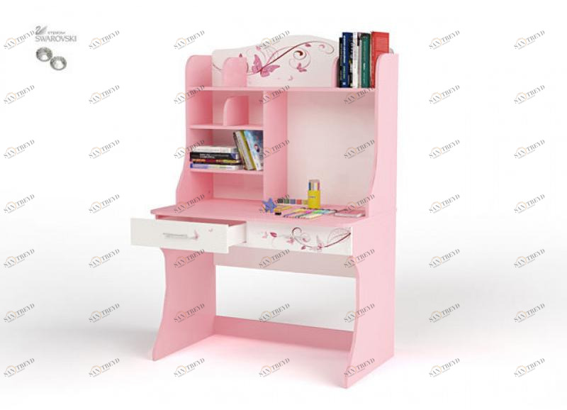 Стол с надстройкой ABC-KING Фея розовая 4631148296367