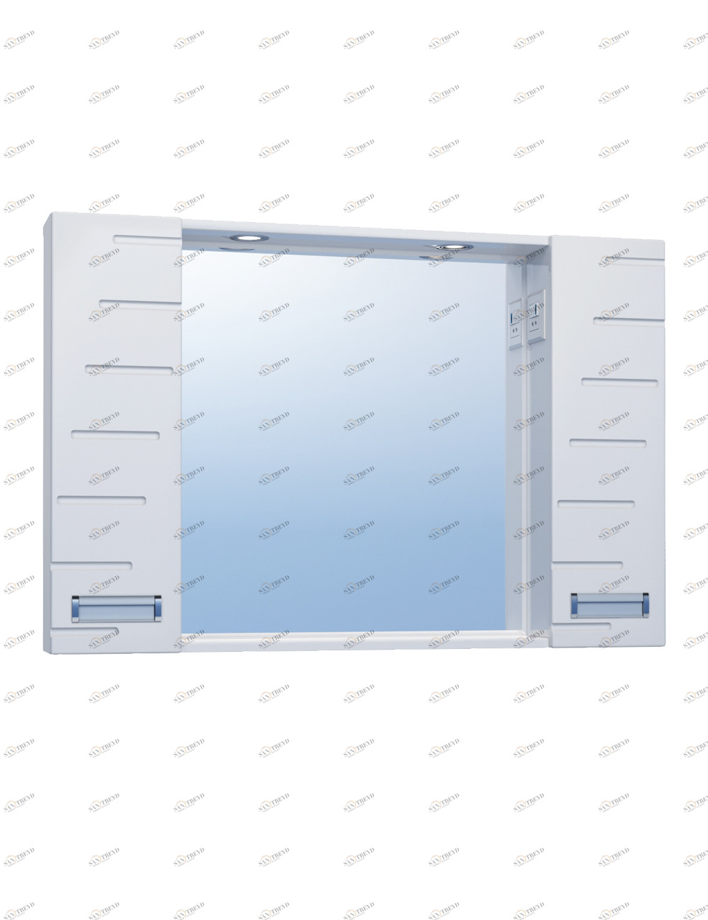 Зеркало Diana 1000 со спотом1000⨉150⨉700 мм белый VIGO sun-id-665213