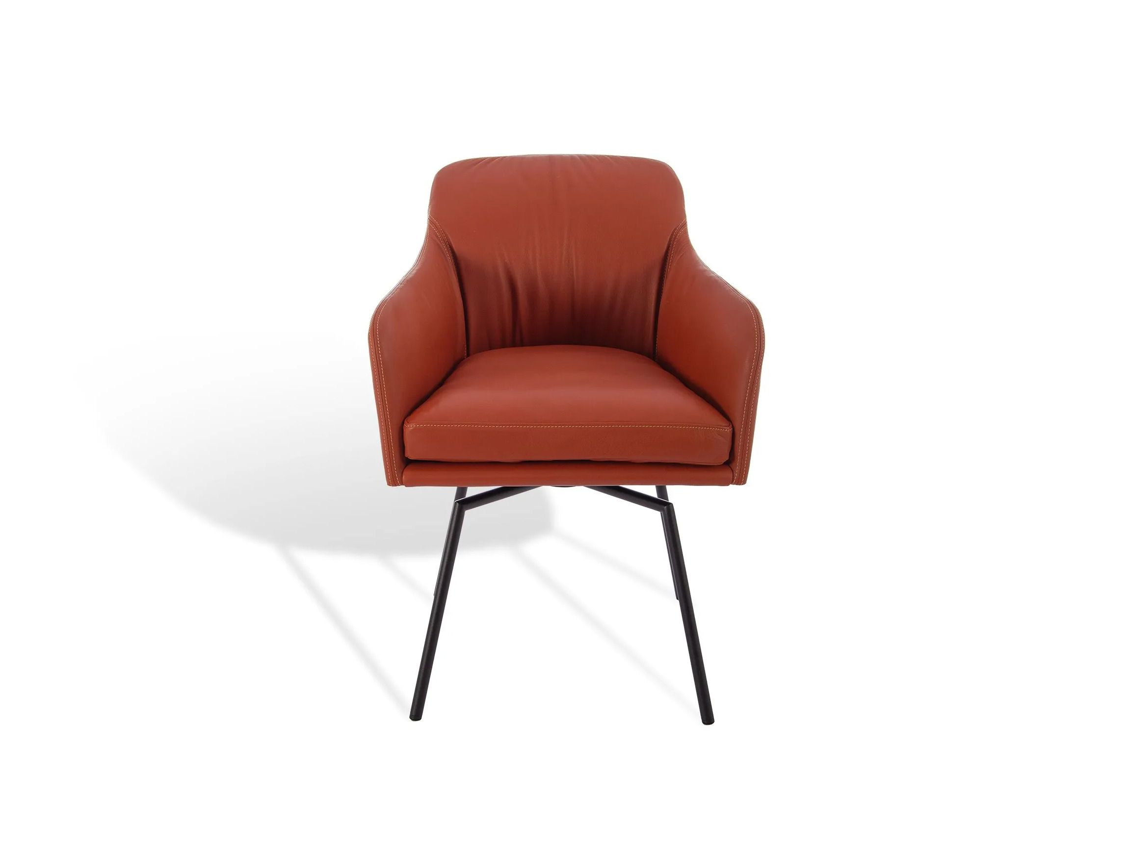 Мягкий стул с подлокотниками и крестообразной рамой KFF Youma Casual ARCH-00141105