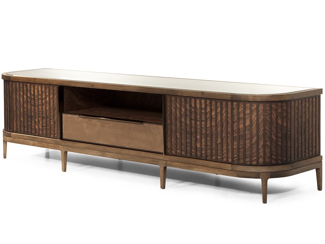Деревянный низкий ТВ-шкаф Mobi ARCH-00096854