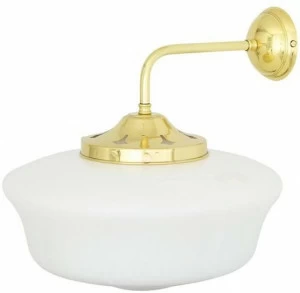 Mullan Lighting Бра из латуни с прямым светом 1920's schoolshouse Mlwl374