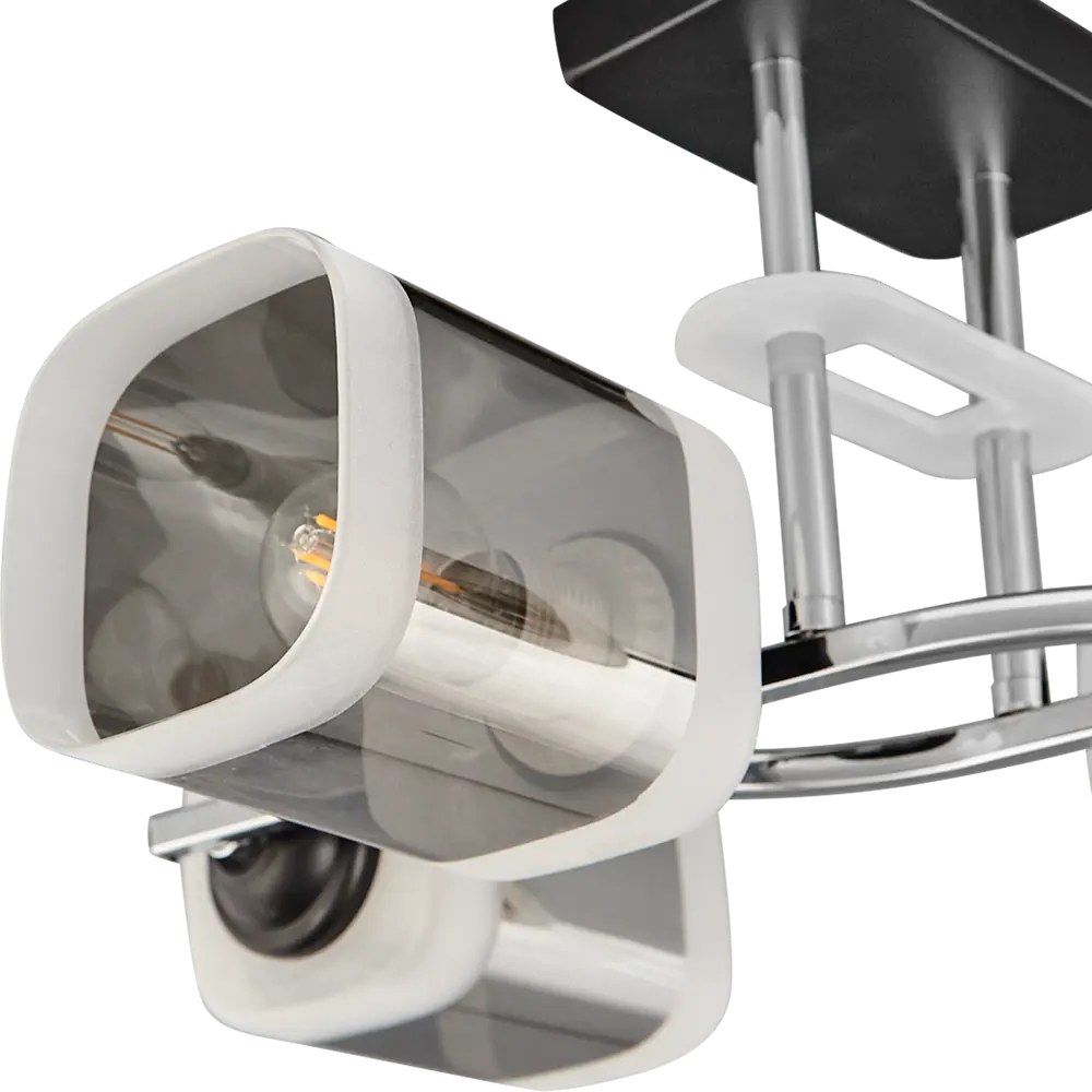Люстра потолочная Jlight Kira 3122/4C, 4 лампы, 12 м², цвет серый/черный 84588701 STLM-2074721  - Вид №5