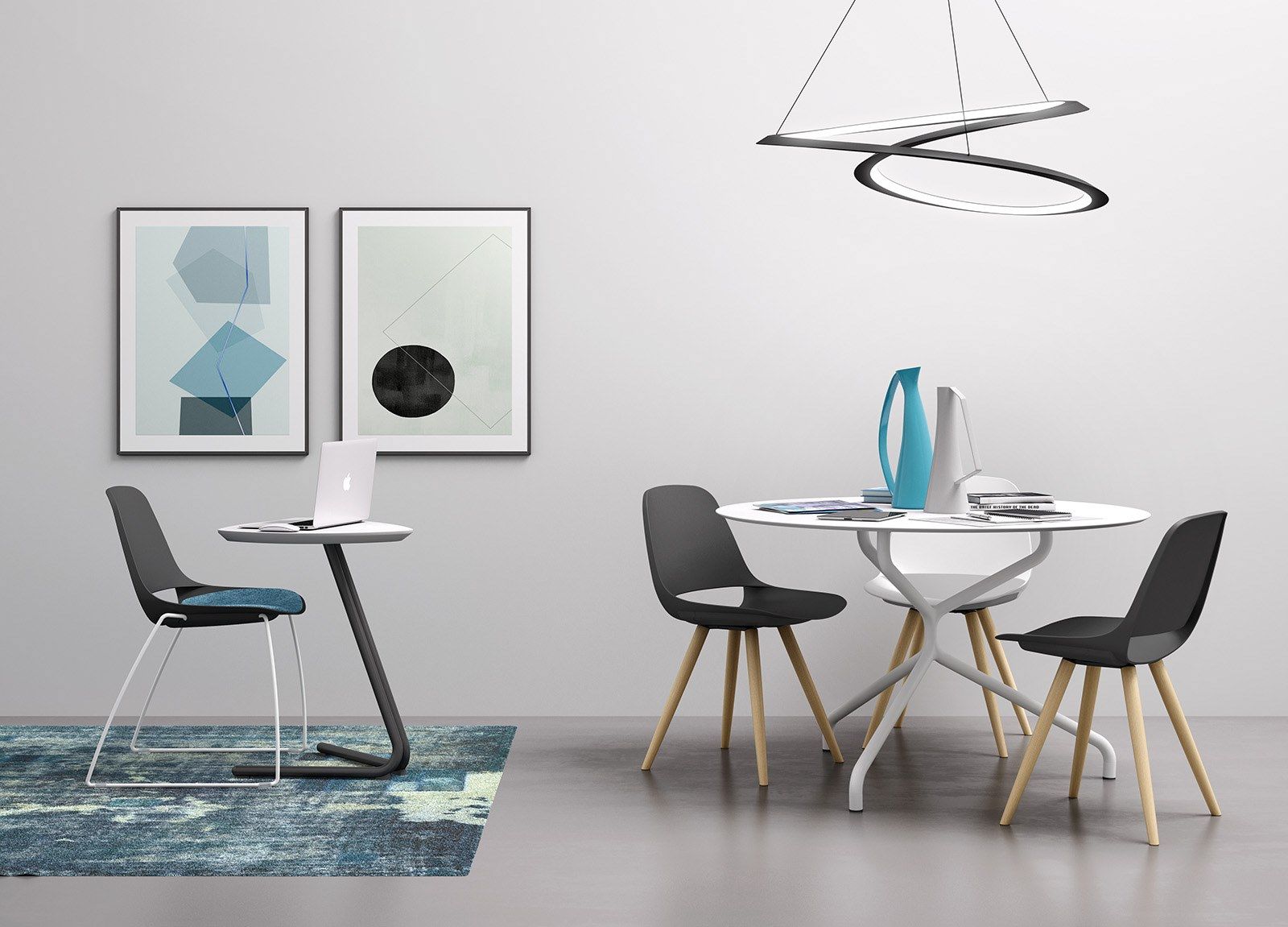 Стул из стали и полипропилена Leyform ARCH-00109209 - Вид №3