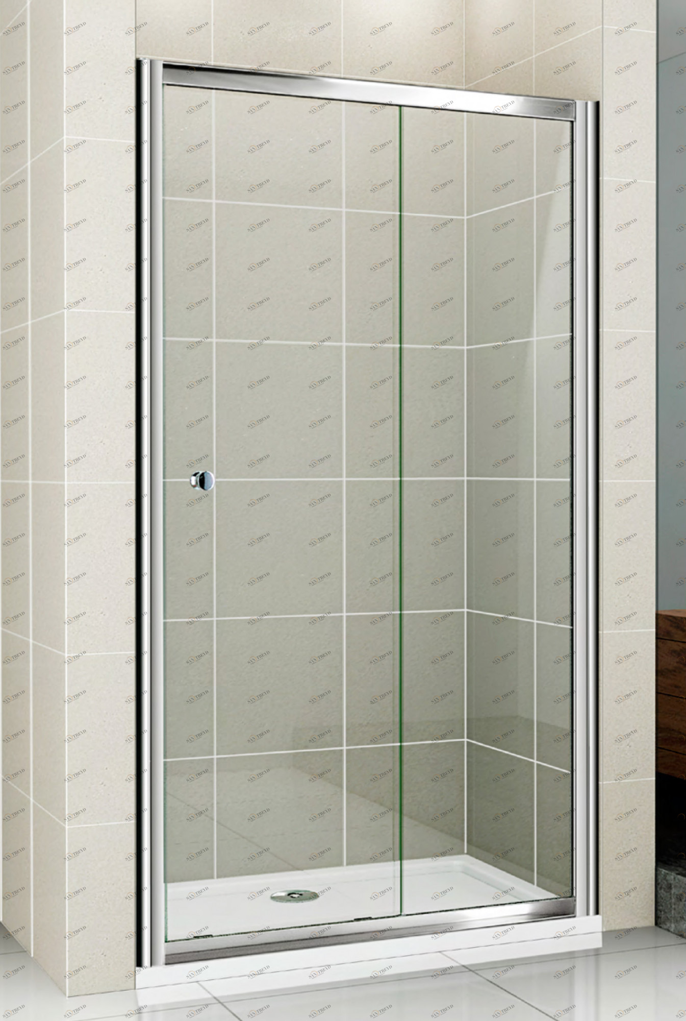 Душевая дверь в нишу CEZARES PRATICO-BF-1-120-C-Cr