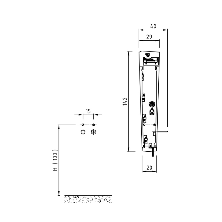 KR3000A02 Pictor Сollection колонная стойка  Samo 42729 - Вид №5