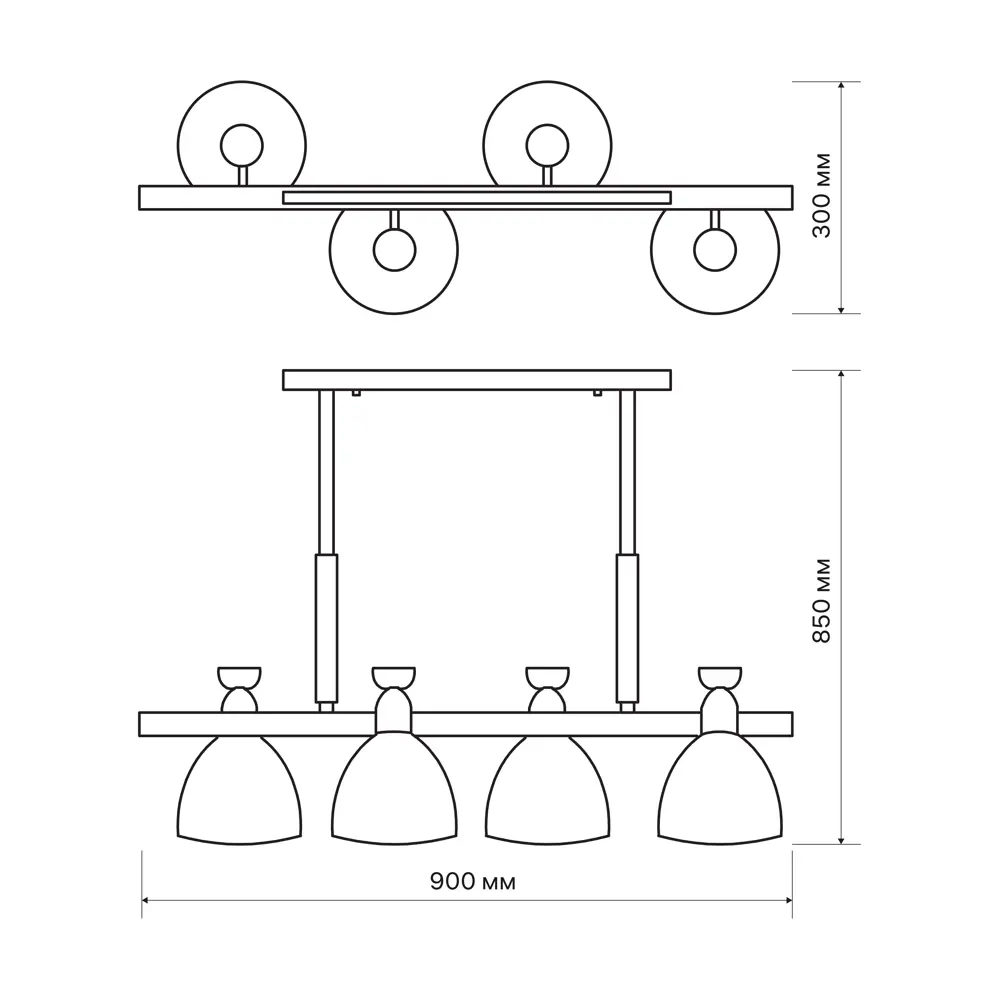 Светильник потолочный «Volante» 525011 4 лампы цвет белый RITTER STLM-2206676 - Вид №17