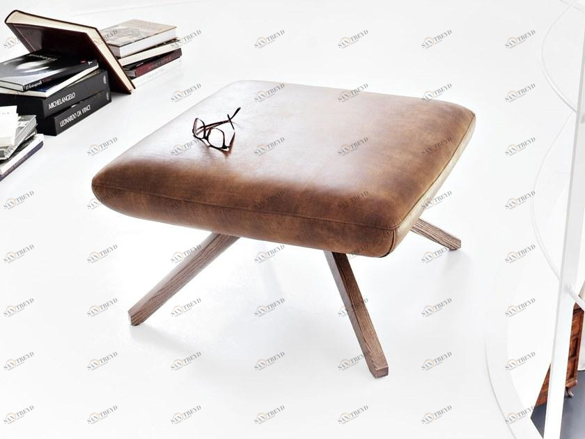 ALMA DESIGN Пуф из кожи на основе ясеня X pouf sun-id-1451802