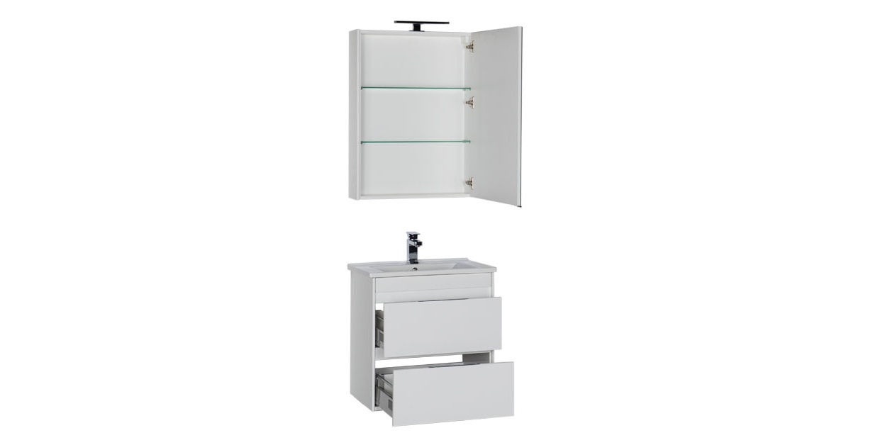 Комплект мебели Aquanet Тулон 65 белый 00183625 - Вид №3