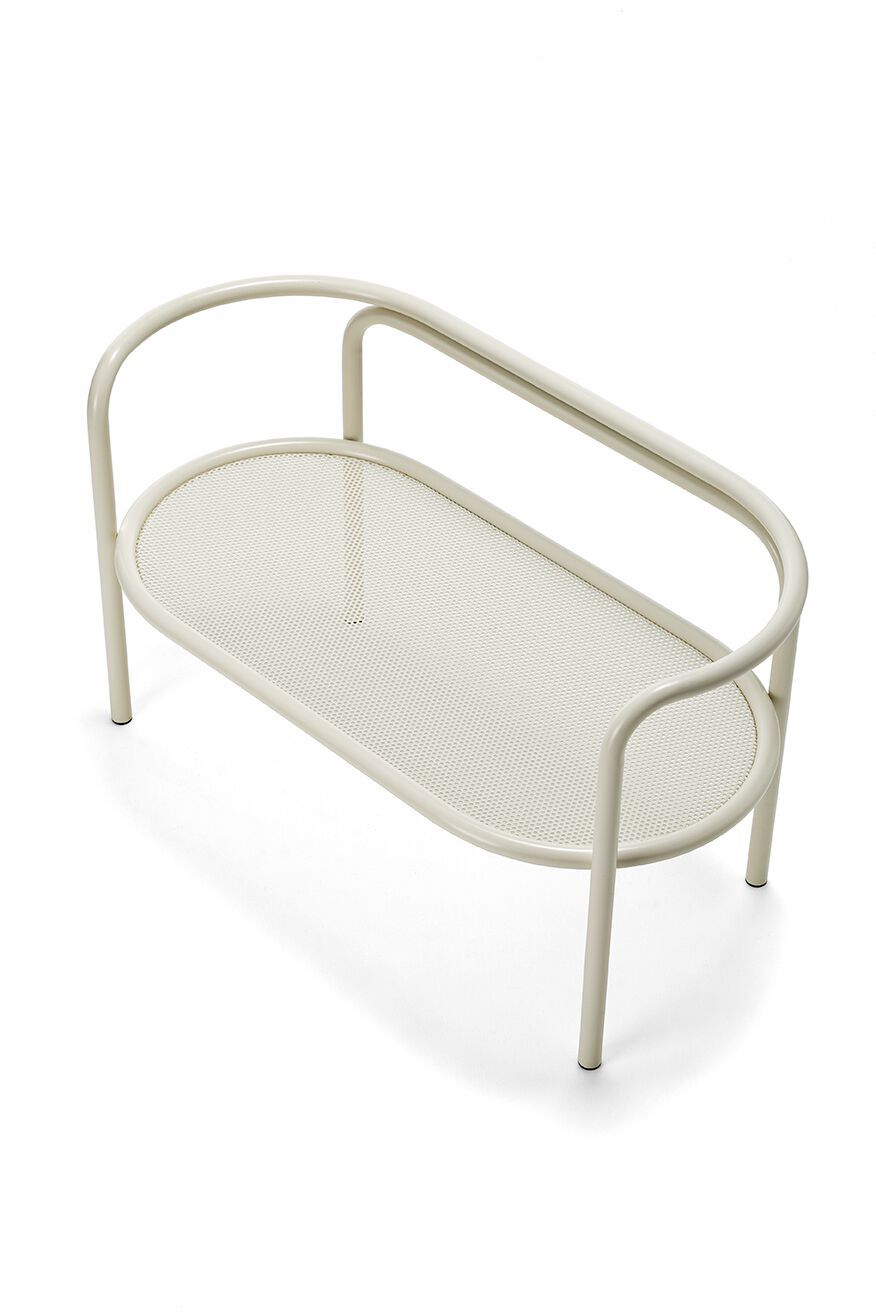 Стальная садовая скамейка с порошковым покрытием со спинкой Exteta Jacquemus + Exteta Special Re-Edition ARCH-00151982 - Вид №4