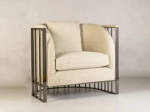 Тканевое кресло с подлокотниками