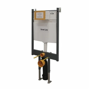 UK Скрытая рама с бачком уменьшенной толщины для подвесной унитаза. Для установки в светлую стену. Включает комплект креплений и соединительные патрубки для унитаза. ЭКО  Smart line NOKEN 100159543