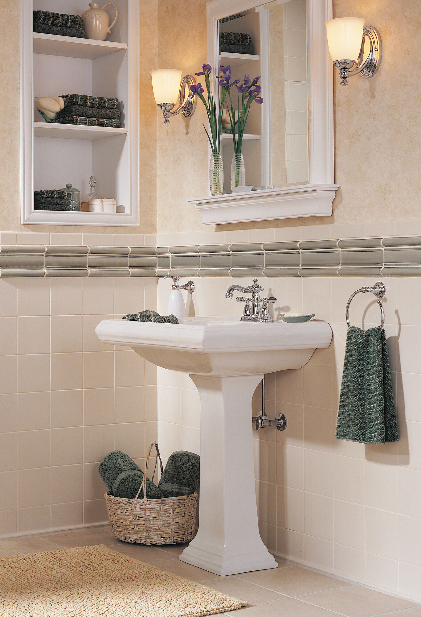 2555-MPU-DST Смеситель для ванной комнаты с двумя ручками Delta Faucet Victorian Хром - Вид №2