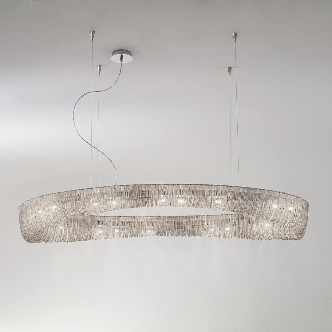 Kolarz 5324.31250 CLOUD люстра подвесная цепочки хром 109770 - Вид №3