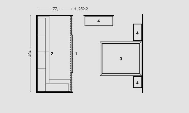 Гардеробная Zalf Flexy ARCH-00065536 - Вид №3