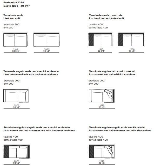 Poliform Мягкий диван из ткани Mondrian sun-id-1478450 - Вид №11