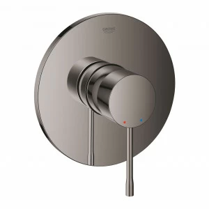 Смеситель однорычажный для душа GROHE Essence, круглая розетка, темный графит глянец (24057A01)