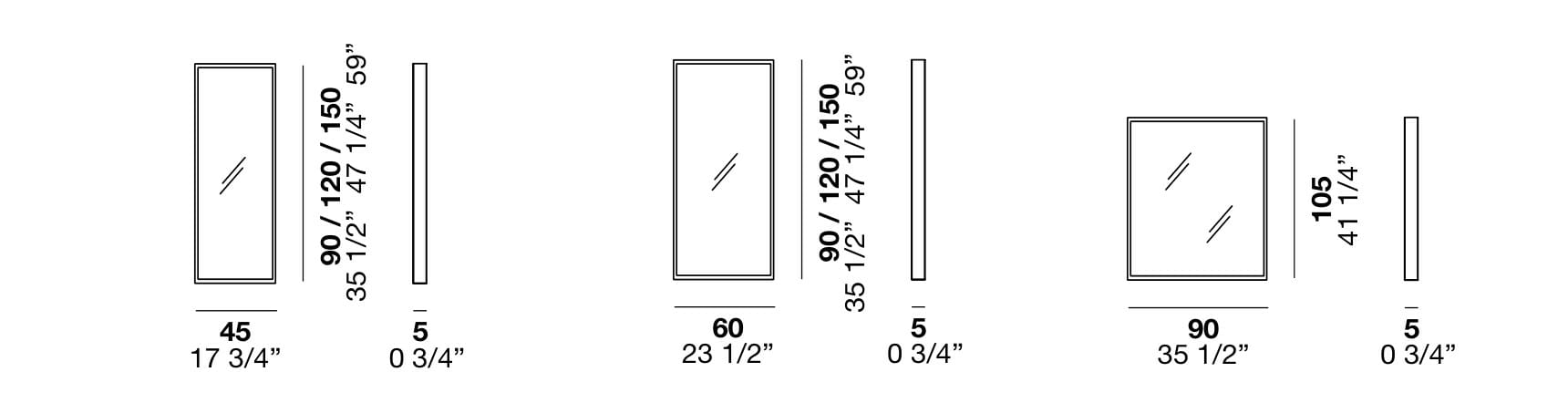 Прямоугольное настенное зеркало Alf DaFrè Fil ARCH-00043380 - Вид №4