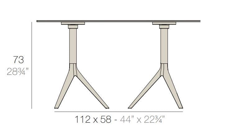Экструдированная алюминиевая ножка стола Vondom Mari-Sol ARCH-00126760 - Вид №2