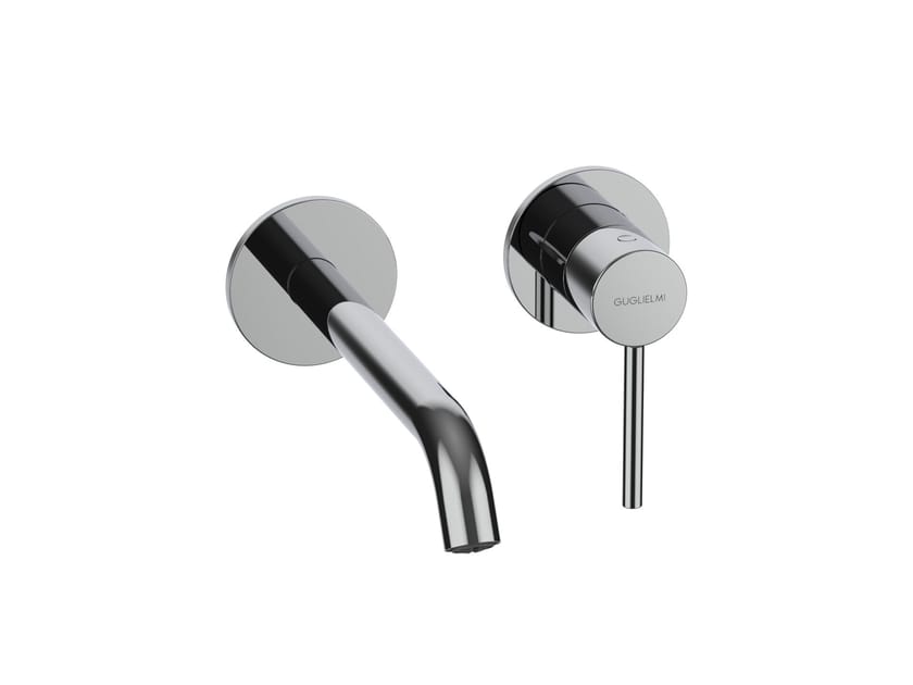 Однорычажный настенный смеситель для раковины с 2 отверстиями GUGLIELMI RUBINETTERIE Sprint ARCH-00028453