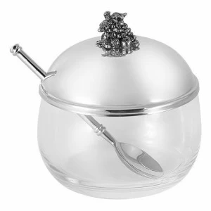 Ваза стальная с ложкой для джема серебряная "Винтаж" REGENT ВИНТАЖ 00-3946619 Серебро