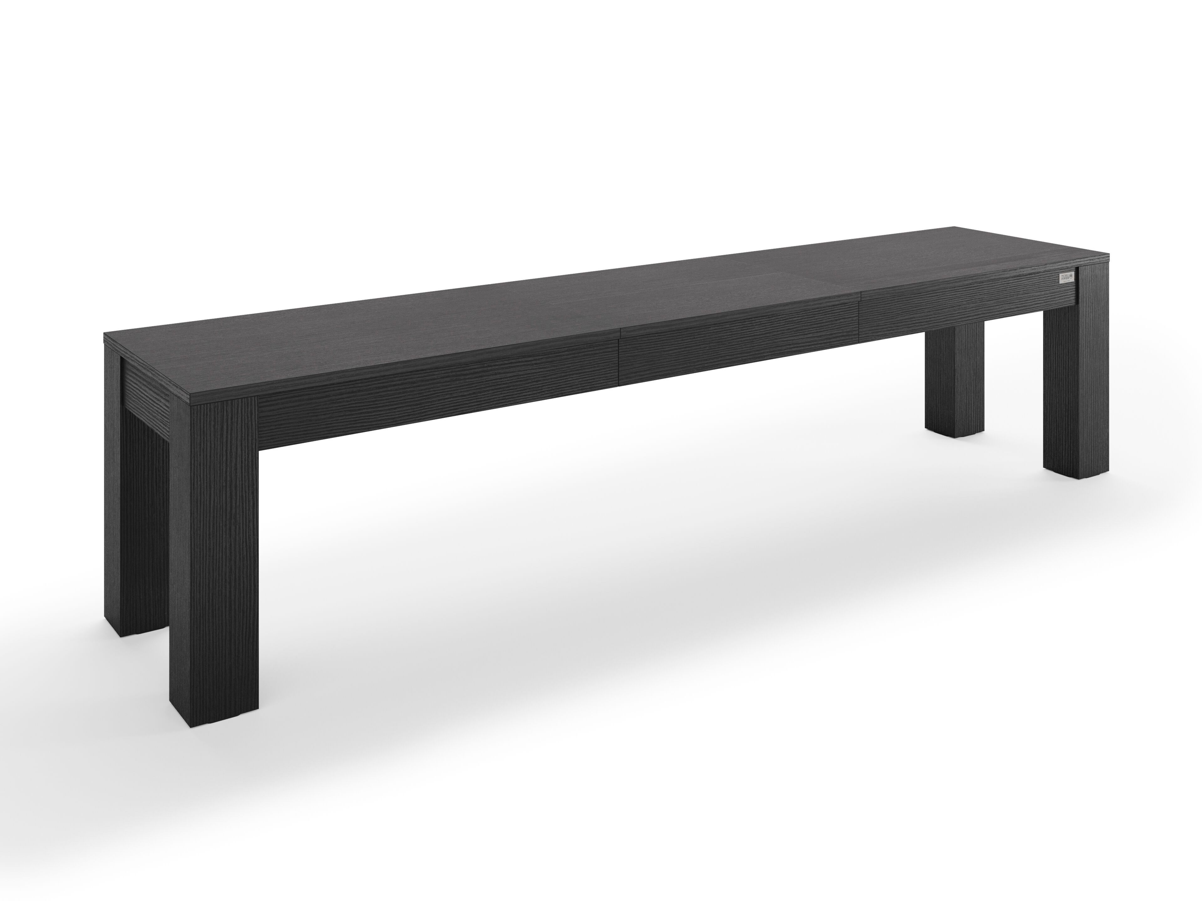 Выдвижной стол из черного ясеня с 2 скамейками Mobili Fiver Rachele ARCH-00085365