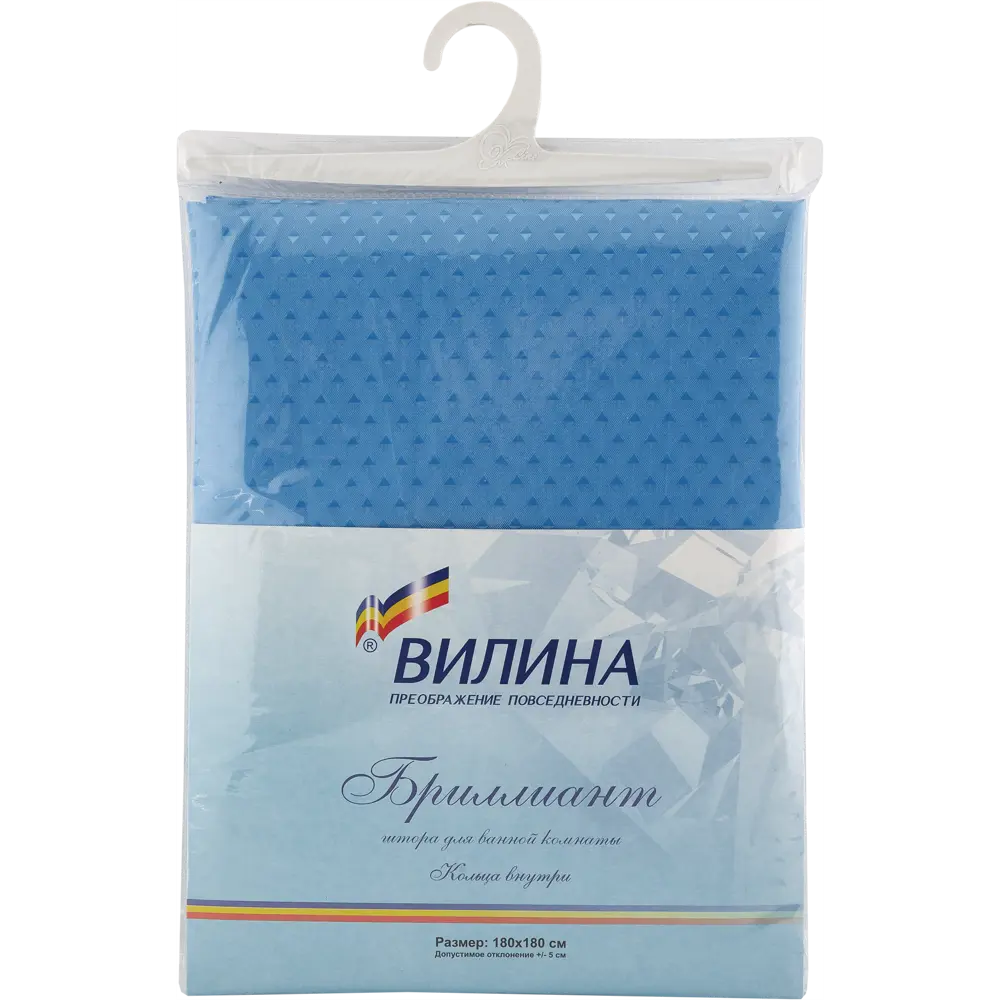 Штора для ванной комнаты «Бриллиант» 180х180 см цвет голубой 17803491 STLM-2032044 ВИЛИНА - Вид №5