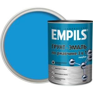 Грунт-эмаль по ржавчине 3в1 Empils PL гладкая цвет голубой 0.9 кг