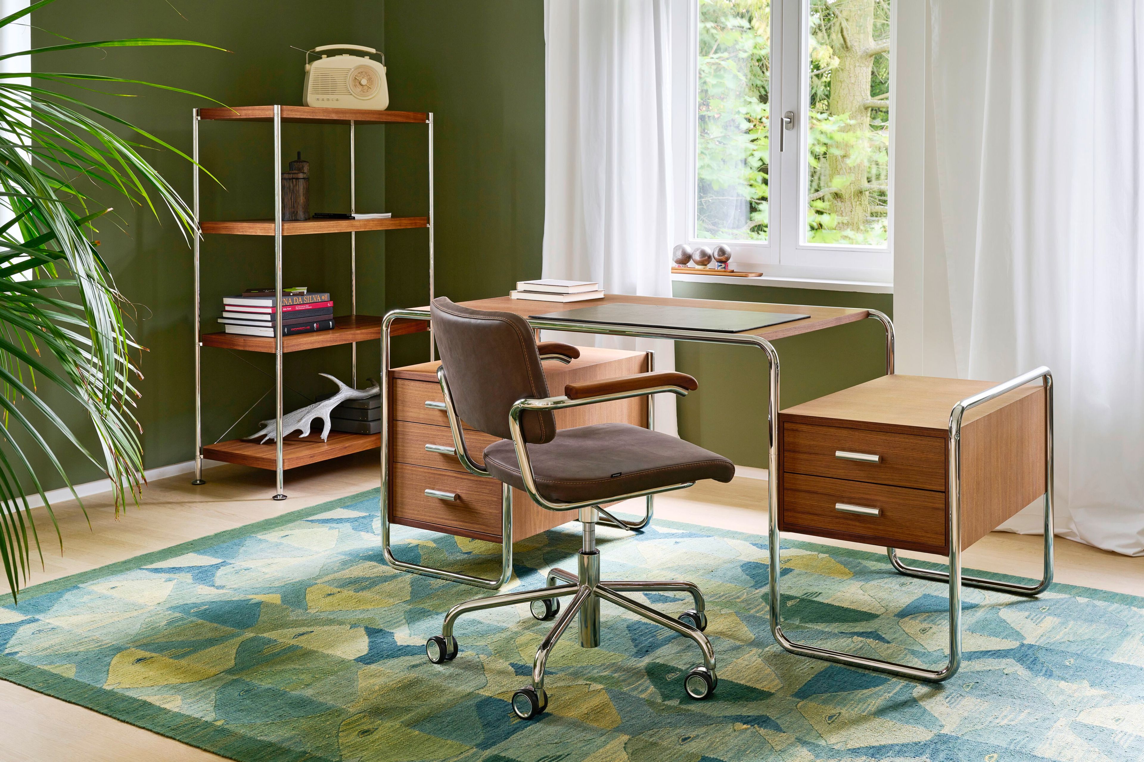 Прямоугольный стол с ящиками THONET S 285 ARCH-00110981 - Вид №1