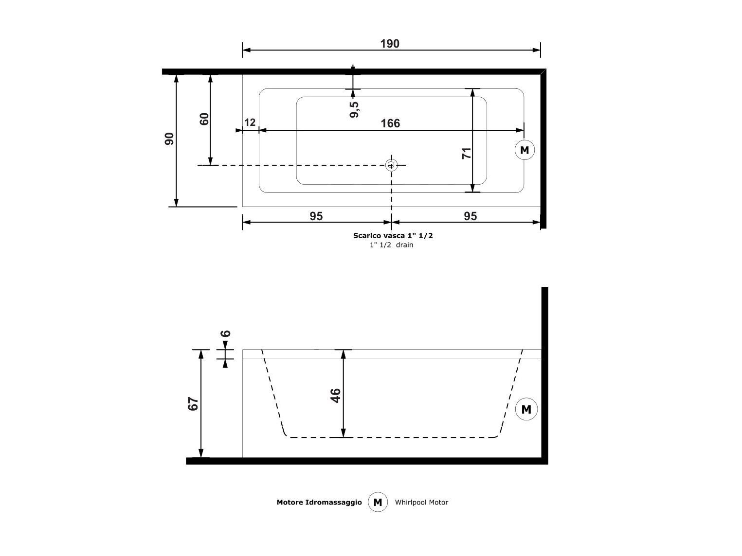 Прямоугольная ванна с гидромассажем Gruppo Treesse ванны-Ghost ARCH-00102370 - Вид №8