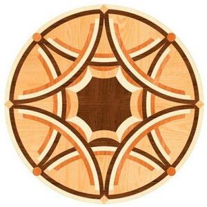 Художественный паркет Da Vinci Розетка 26-145 Дуб Селект (Гладкая) х1000диаметр мм.