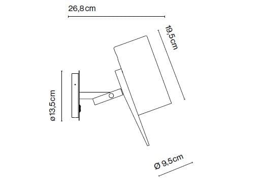 Металлический и деревянный настенный прожектор Marset Scantling ARCH-00058296 - Вид №3