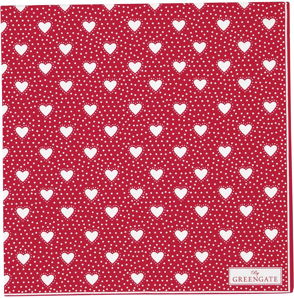 Салфетки бумажные Penny red large 20 шт Greengate PAPNAPLPNY1012