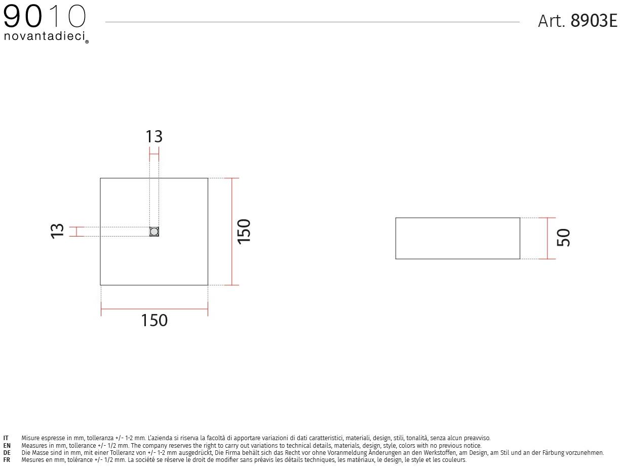 9010 novantadieci Светодиодный потолочный светильник из cristaly®  8903e  - Вид №1