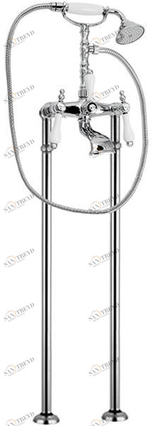 Rubinetteria Giulini Напольный смеситель для ванны с ручным душем Praga - praga crystal F7500ct