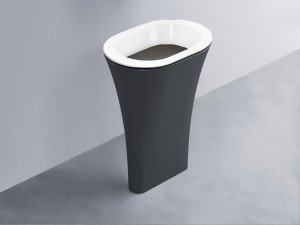 AMLA65-BL+AMPILO-FN+AMCOLO-BA Раковина Amedeo Ovale отдельностоящая cielo Enjoy + Amedeo