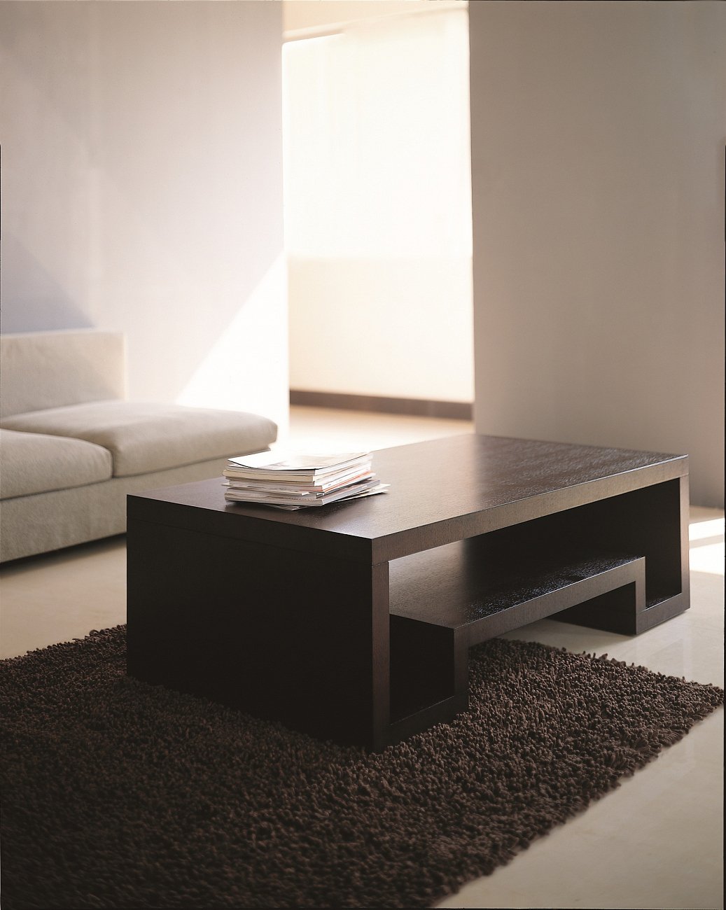 Журнальный столик прямоугольный с полкой венге Lago Maggiore PUSHA PUSHA 062884 Венге  - Вид №1