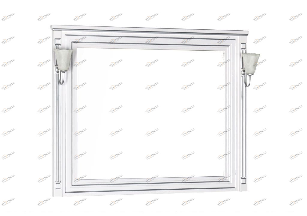 Зеркало Aquanet Паола 120 белый/серебро 00181768