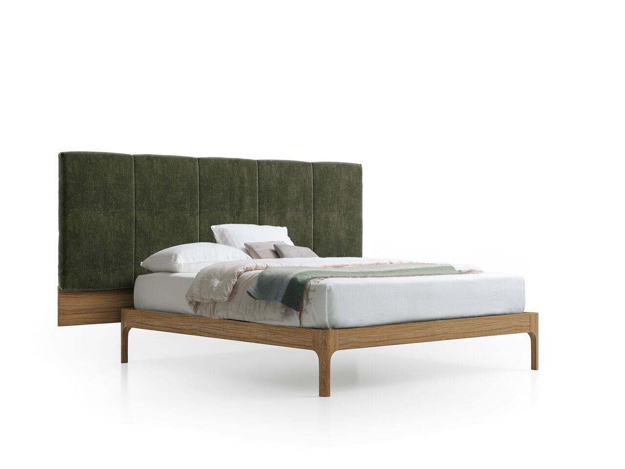 Деревянная секционная кровать с мягким изголовьем Santalucia Mobili ZEFIRO ARCH-00000059