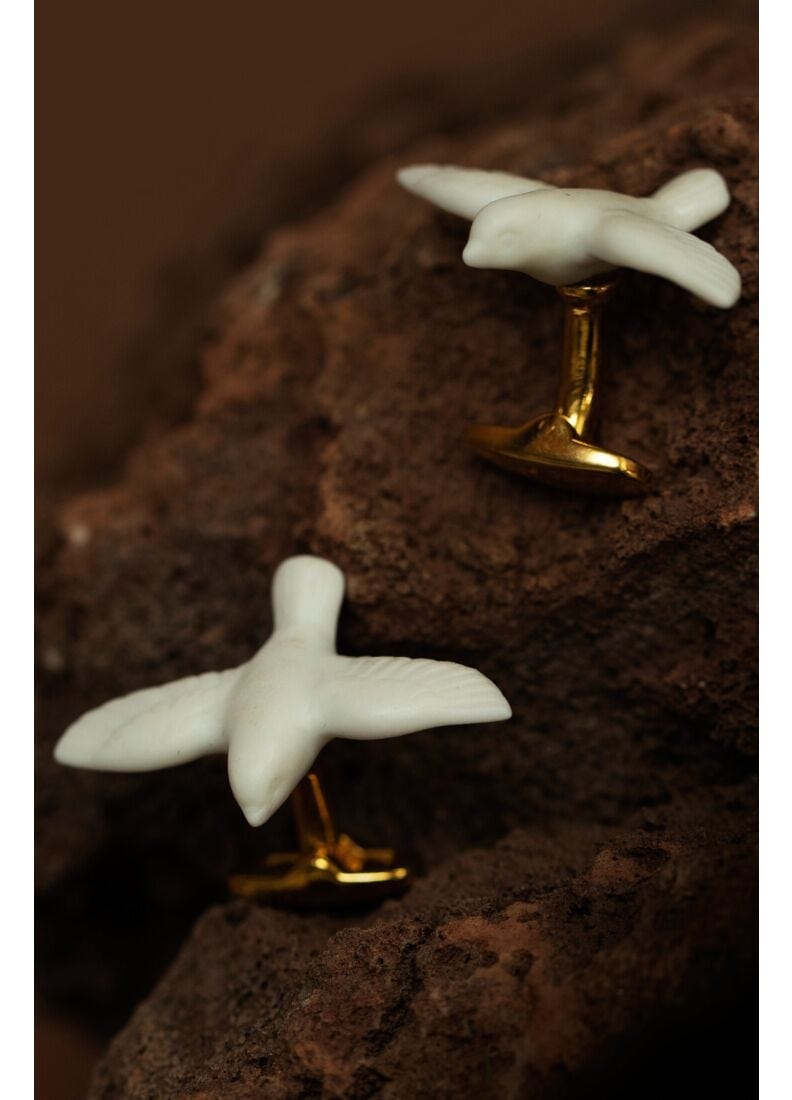 Запонки с золотым листом Lladró Magic Forest ARCH-00122886 - Вид №1