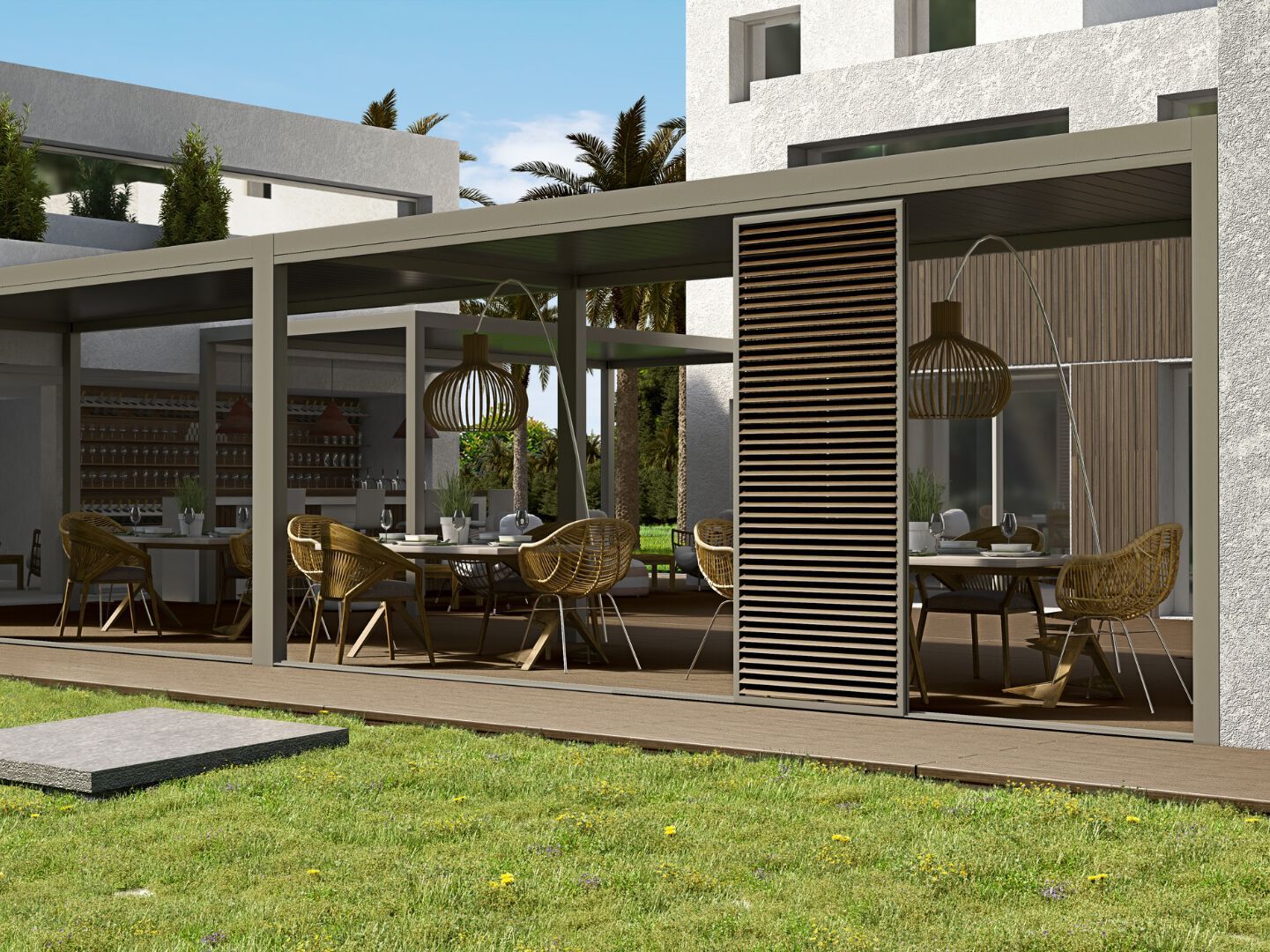 Алюминиевая беседка Alumil Smartia systems ARCH-00138852