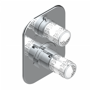U8A-5500BE Ручка регулировки и маховик 2-канального переключателя для термостатического смесителя арт. 5500AE Thg-paris Wedding Хром