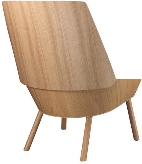 e15 Кресло из дуба с высокой спинкой  Ec03  - Вид №2